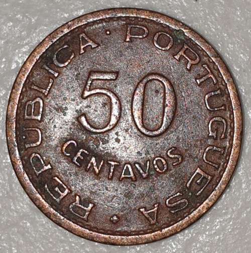 1957 - 50 CENTAVOS - MOCAMBIQUE - MOZAMBIQUE - (Bronze)